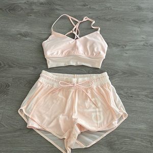 Alo shorts and top matching set